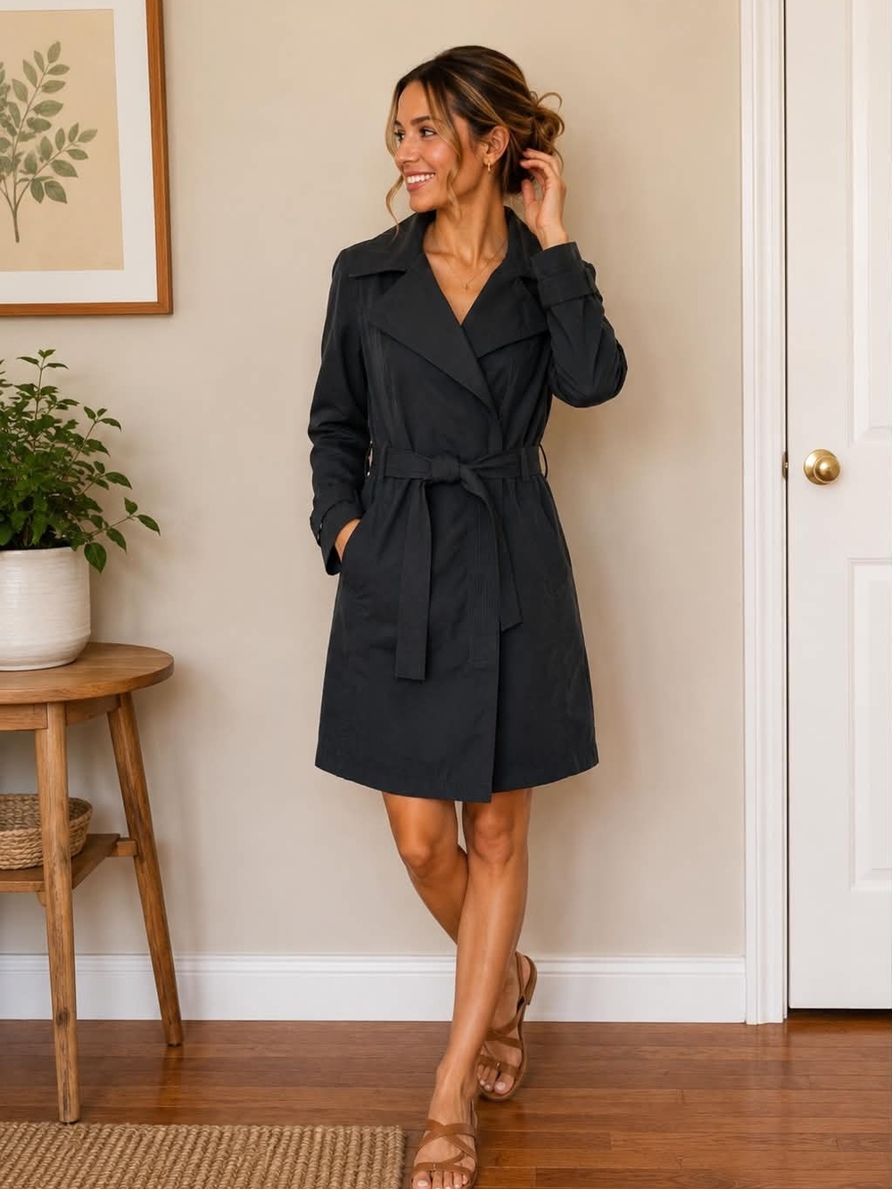 Classic Trench Coat with Belt